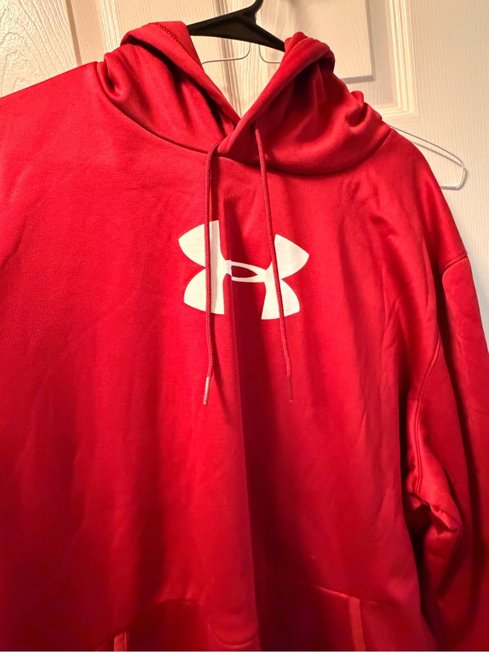 Under Armour Red Hoodie with White Logo